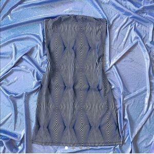 Vintage 1990’s Does 1960’s Op Art Print Dress